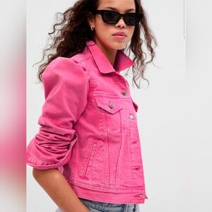 NWT 💖 GAP x Barbie Puff Sleeve Denim Jacket 💖